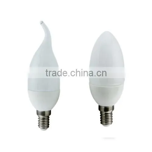 Plastic and Aluminum 3W E14 LED Bulb