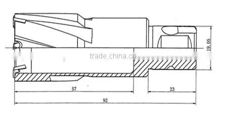 the newest TCT annular drill bit with universal shank