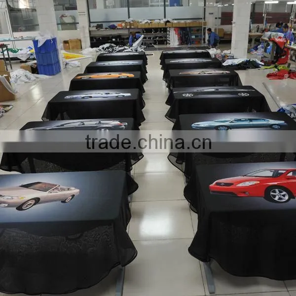 advertising 6ft and 8ft pvc table cloth for advertising