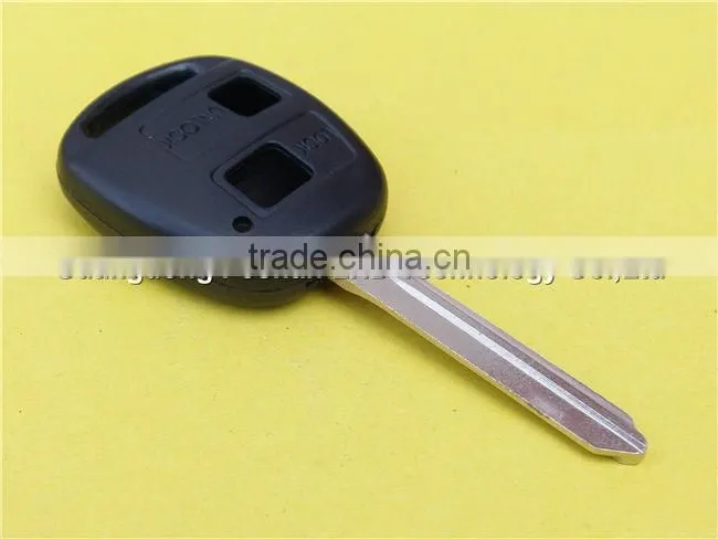 Blank 2 Button Remote Key Case for Toyota Corolla Camry Prado RAV4 FOB Shell TOY47 blade