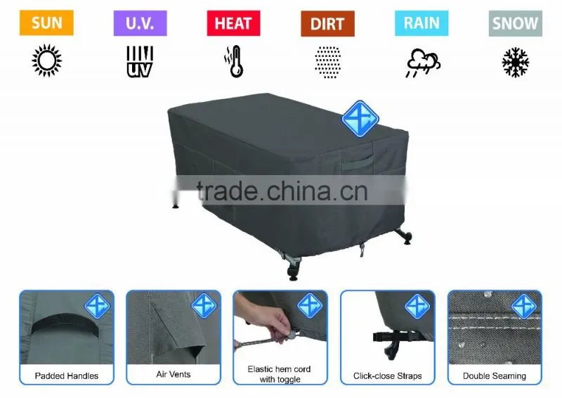 Heavy wholesale waterproof the hot selling fire pit cover