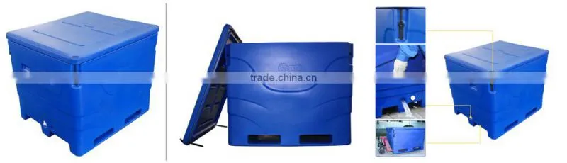 PE Plastic Fish Transport Container ( Rotomoulded technology )