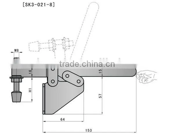 Metal SK3-021-8 latch type / fasteners toggle clamp