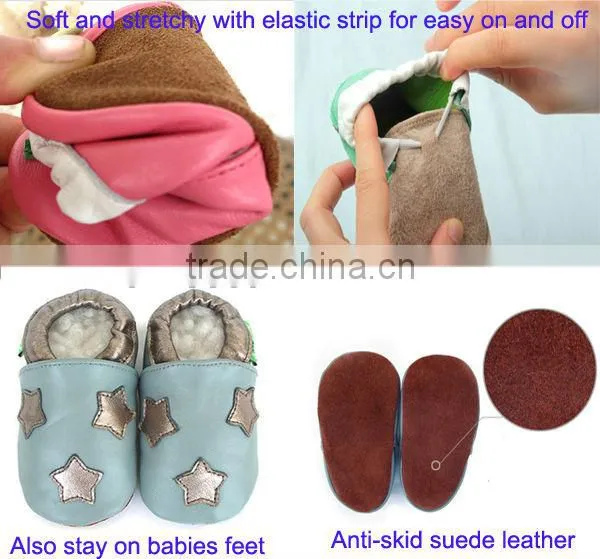 wholesale cheap leather moccasins baby shoes