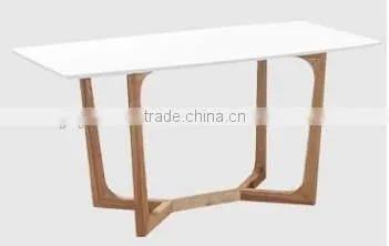 modern MDF High Gloss Table ash wood square table coffee table, scandinavian furniture
