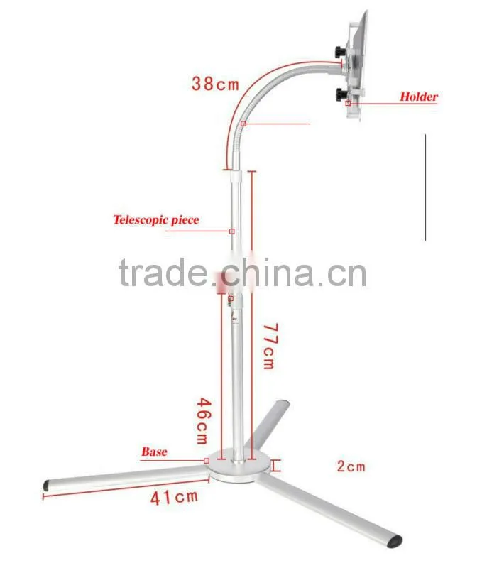 Floor stand for ipad stand