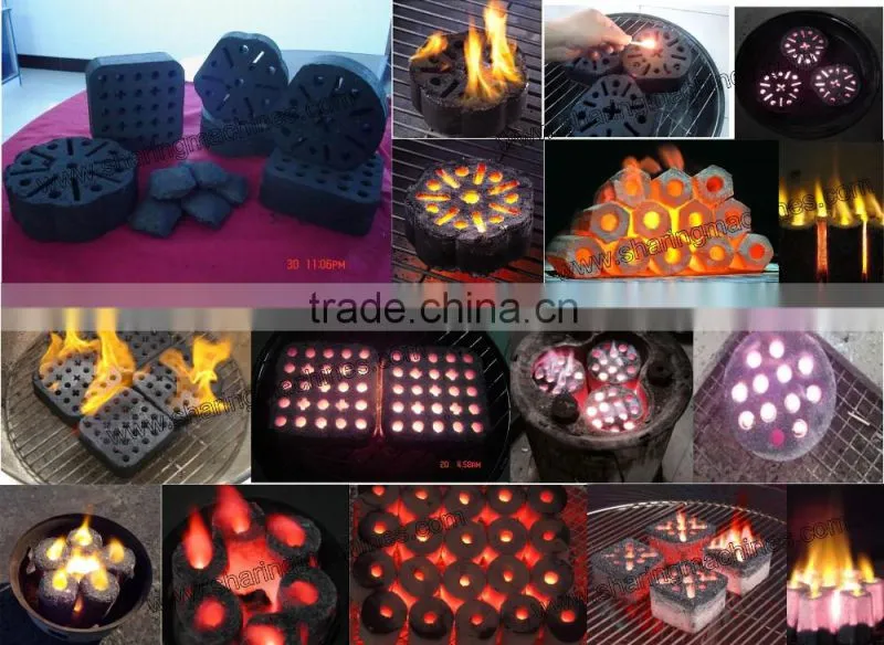 Professional machinery for quick lighting charcoal briquette making line