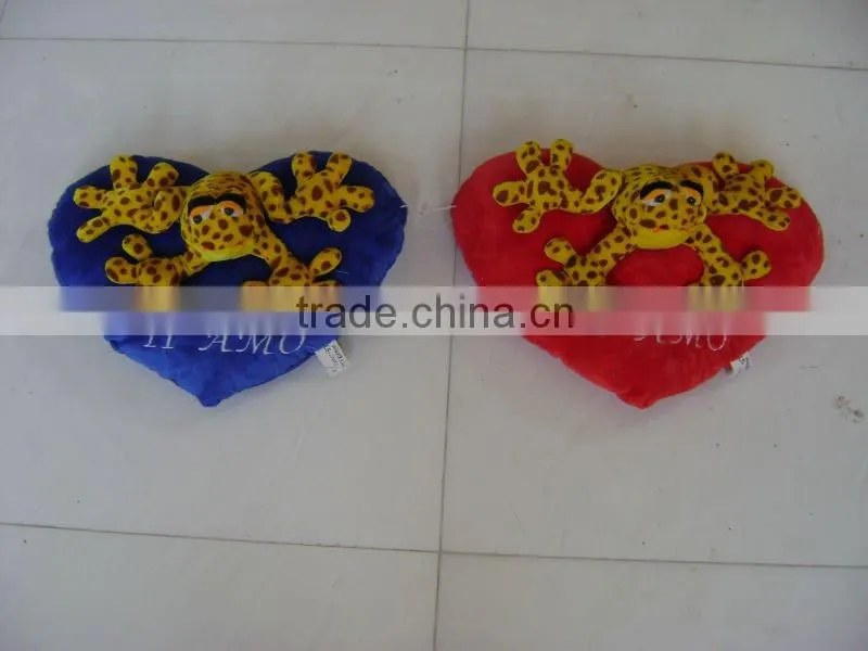 lovely&beautiful soft stuffed plush valentine cow with baby for valentine festival