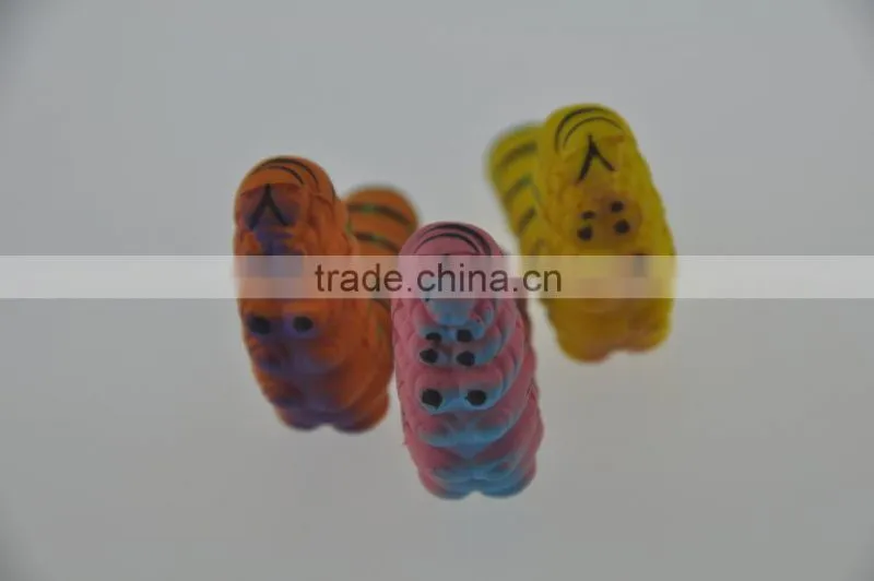 PU gift caterpillar animal shape stress reliver soft toys ball