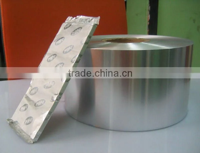 varnished aluminum foil for chocolate
