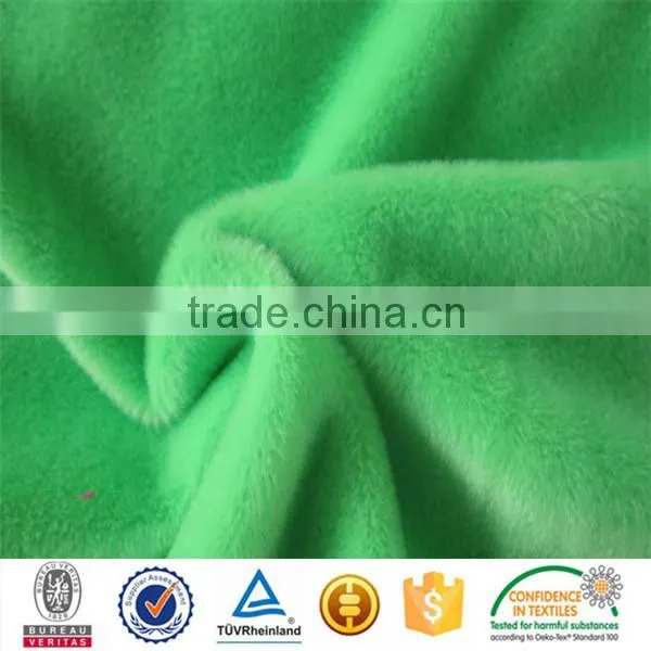 100%polyester flat yarn plush velboa long pile fur fabric