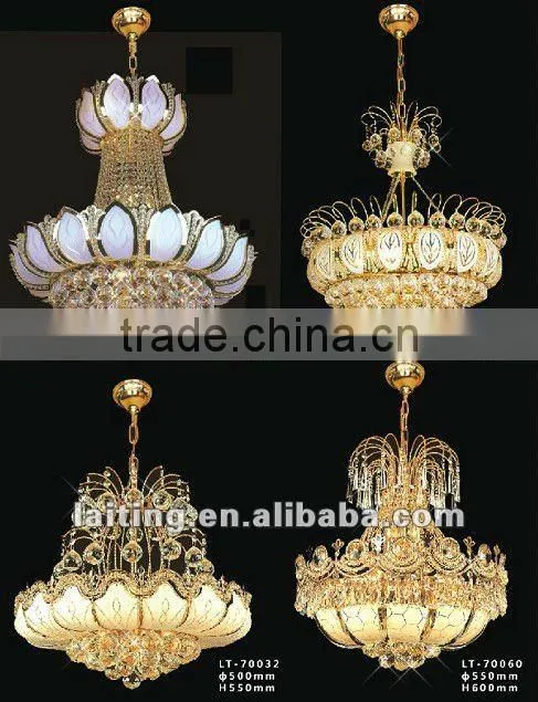 White Glass Pendant Lamp Crystal Ball Chandelier Lighting