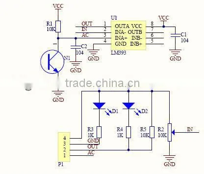 Photosensitive diode sensor brightness sensor/intelligent car sersor module
