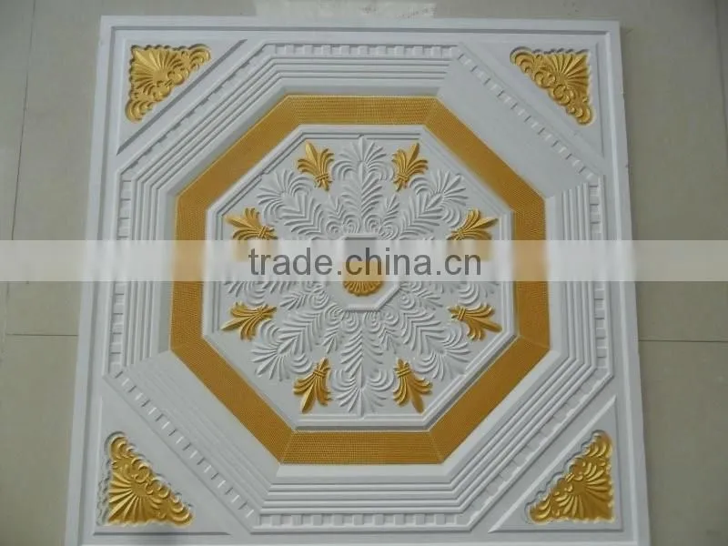 Square ceiling GRG gypgum fiber ceiling board & calcium silicate board