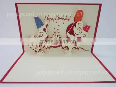 Viet Nam Herd boy greeting pop up card