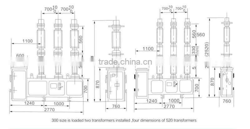 35kv LW8-40.5 Outdoor High Voltage Sulfur Hexafluoride Circuit Breaker