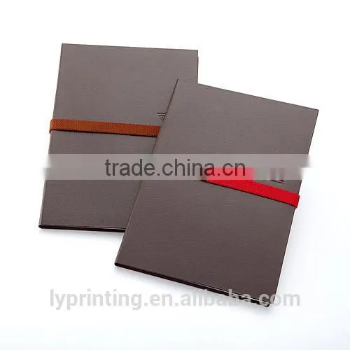 Custom High Quality Cover PU Notebook, Embossing Leather Book Cover Made in China