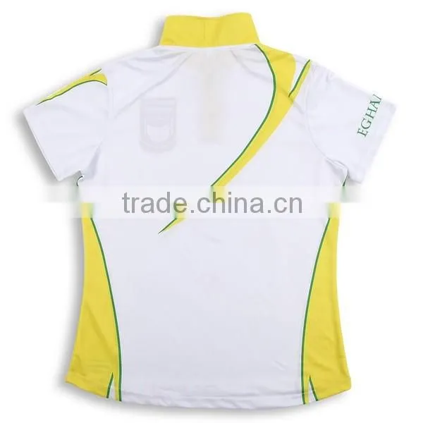 free shipping Poloshirts dri fit white and blue color combination polo shirts