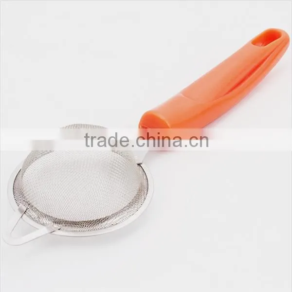 Colorful handle mini stainless steel colander