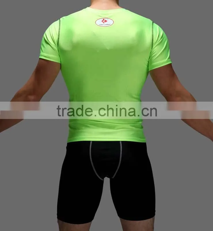 Guangzhou clothing factory custom design printing gym short sleeve dry fit t-shirts training & jogging sports wear type for male
