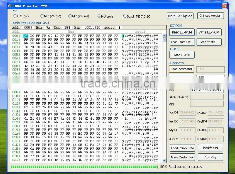 Latest VVDI V3.5.2 Vehicle Diagnostic Interface Update Online and Open Read Pin/CS / MAC Free