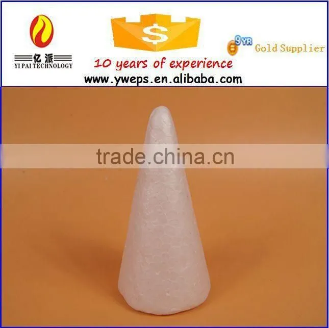 Wholesale white polystyrene foam 50mm plastic cone