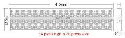 Indoor 16.1" * 4.7" LED Scrolling Panel(Tricolor or Single Color)
