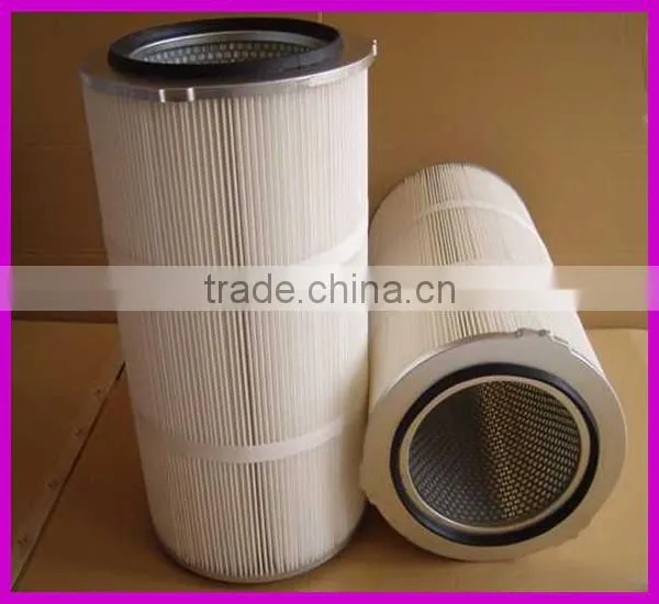 Concrete batching plant dust removal filter cartridge