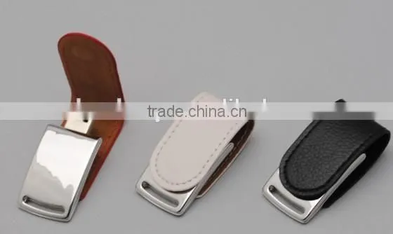 Magnet leather usb flash memory customized logo usb flash driver