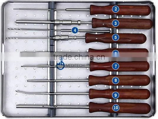 Anterior Cervical Plate Instrument Set, Orthopedic Spinal Surgical Instruments
