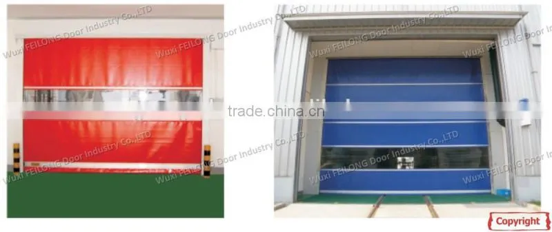 High Speed Door -- Ability to withstand forklift impact & Snap right back into their track