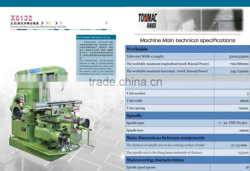making Horizontal Milling and boring Machine X6132 great company