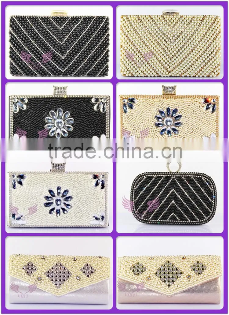 Ladies evening party bags box clutch evening bag crystal clutch bag