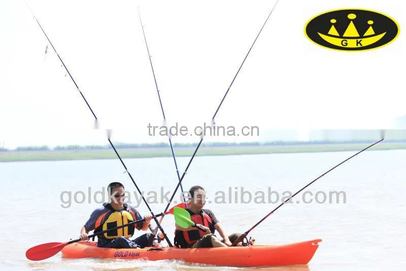 plastic double sit on top fishing kayak