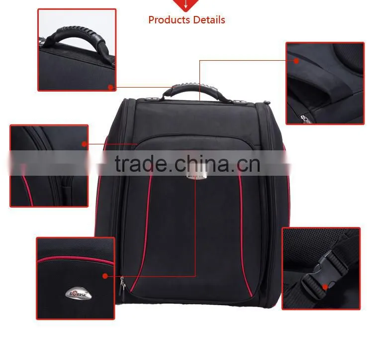 New Arrival Soft Nylon Makeup Artist Travel Backpack With Cosmetics Clear Storage