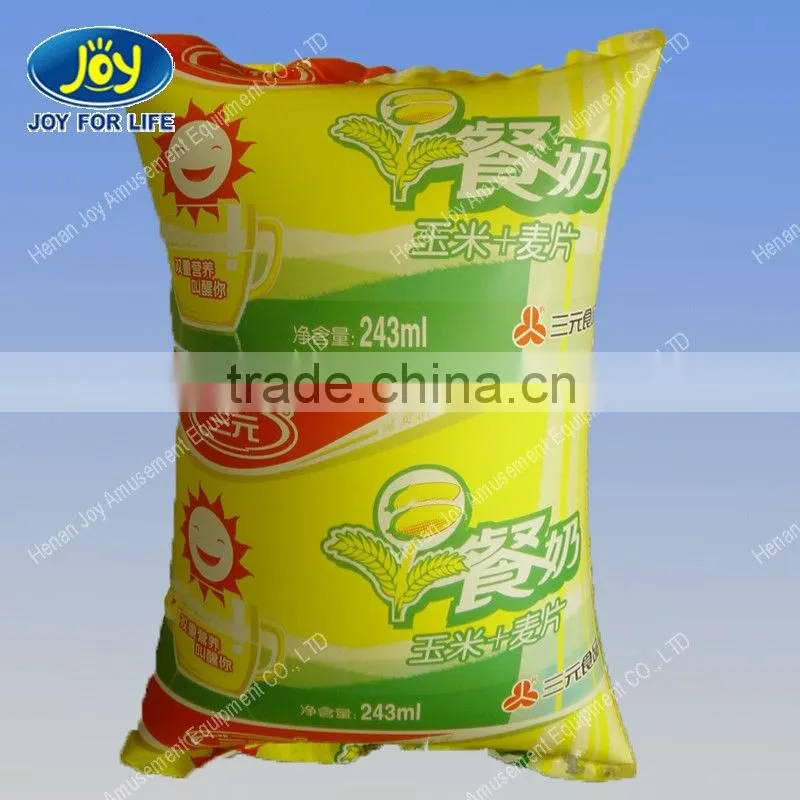 Best choice! 2013 lifelike inflatable breakfast milk model for ads Anne