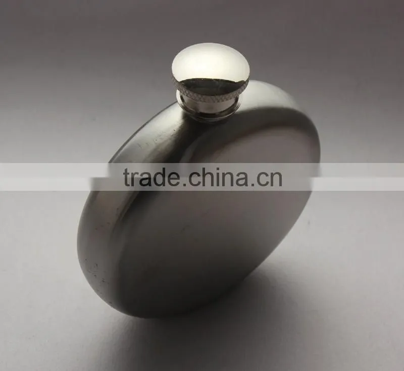 5oz stainless steel hip flask lead Pb free hip flask copper lid mini flask