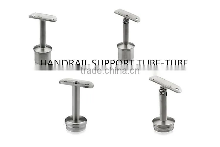 Stainless steel barandilla de escalera Adjustable Handrail Support