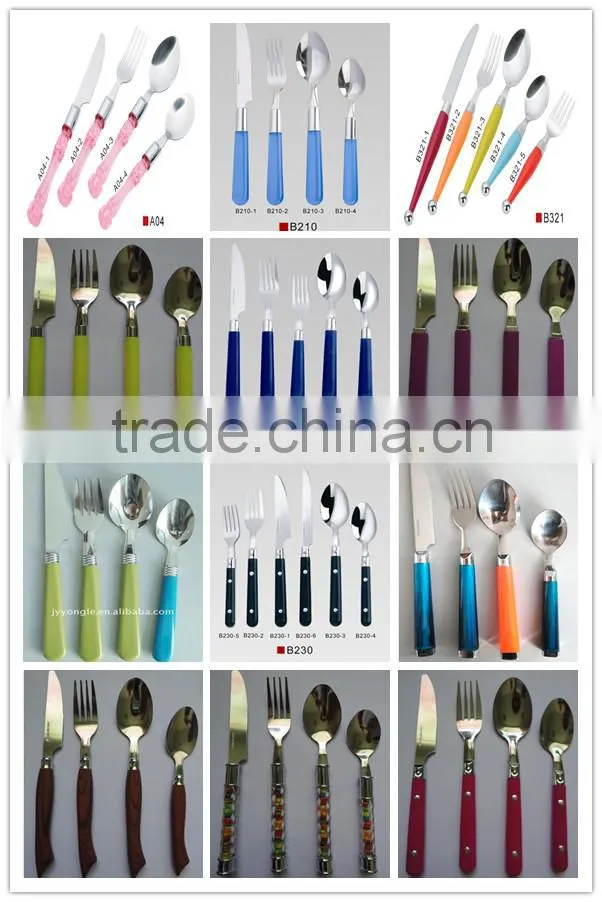 Boutique 24pcs hang rack packing flatware set