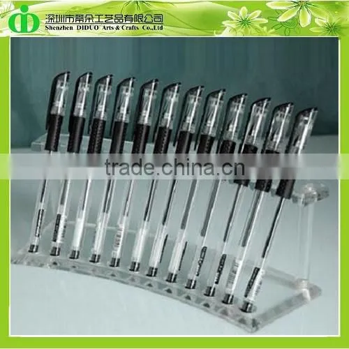 DDE-0065 Trade Assurance Clear Ballpoint Pen Stand for Wholesale