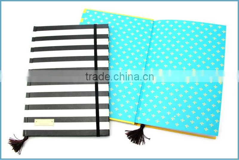 Stripe Hardcover Notebook with 60 Sheets