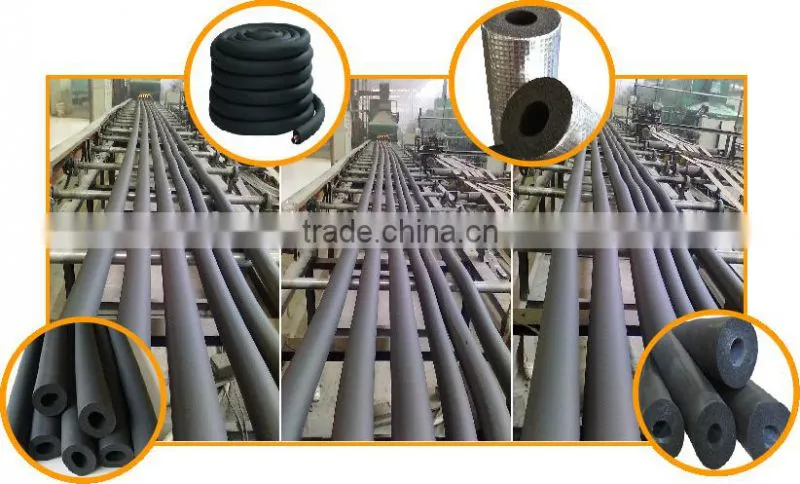 Solar insulation pipe/sheet production