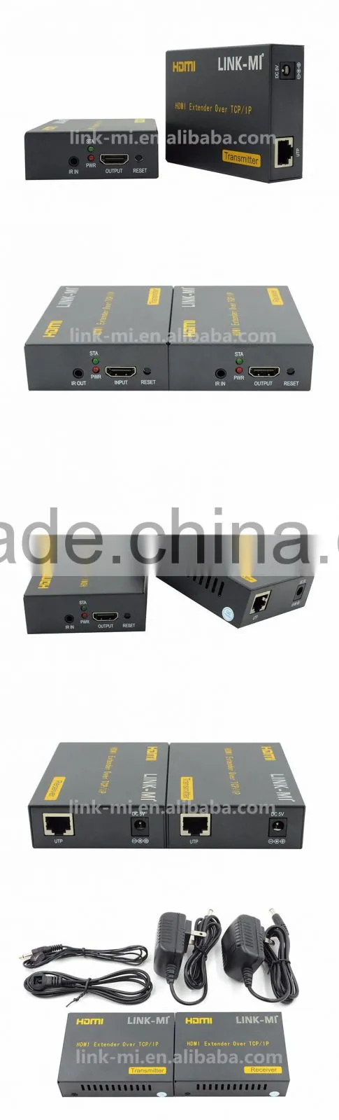 LINK-MI LM-DT103 Transmits HDMI extender video and audio signals up to 120m over a single CAT5e/6 cable
