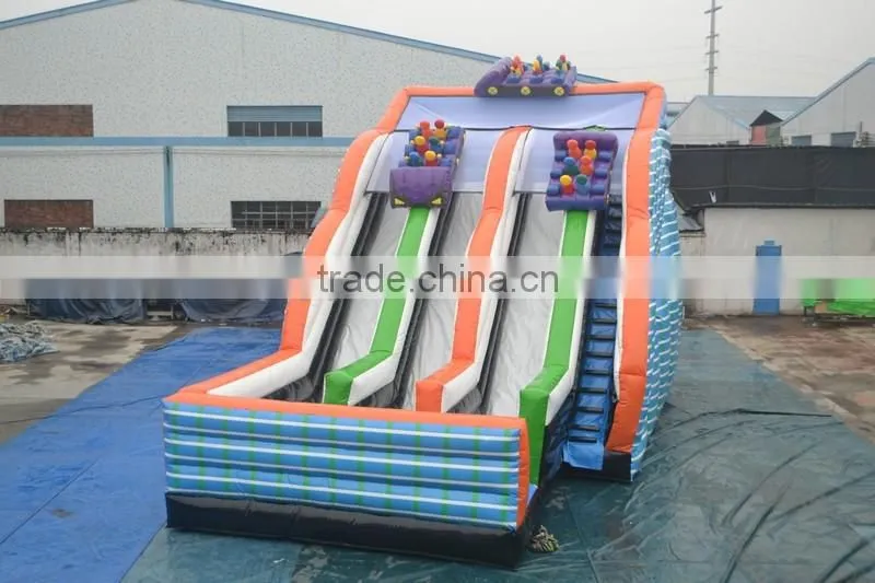 2016 durable pvc material US market water inflatable sport slide