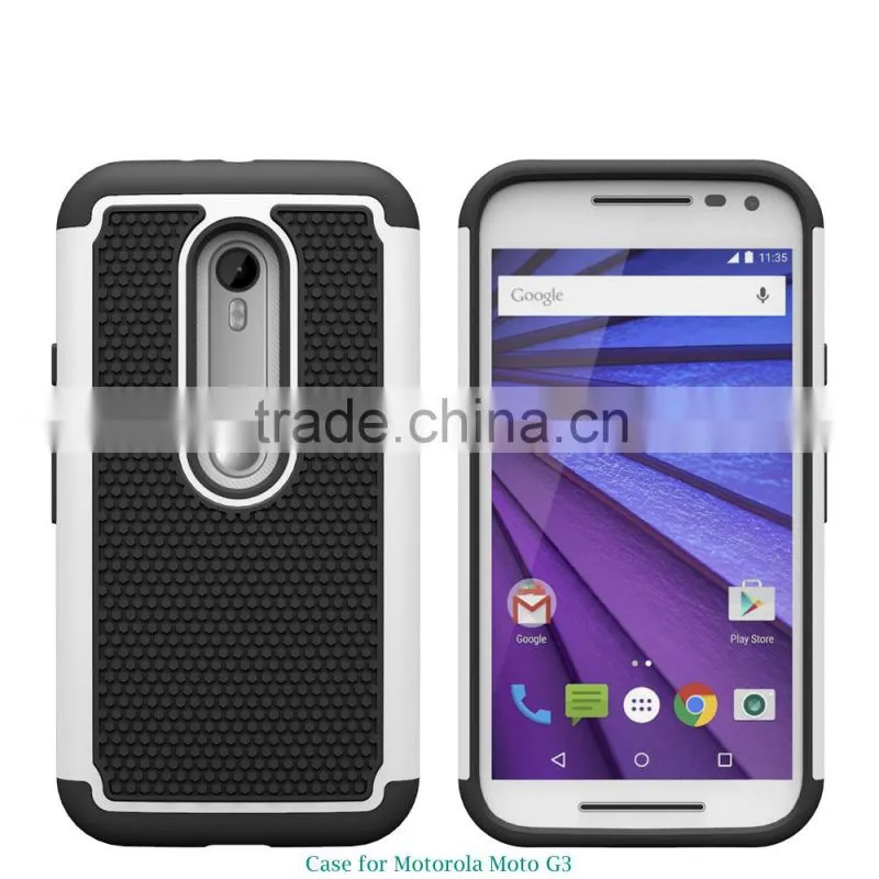 PC TPU 2 in 1 Slim armor cell phone case for moto g3