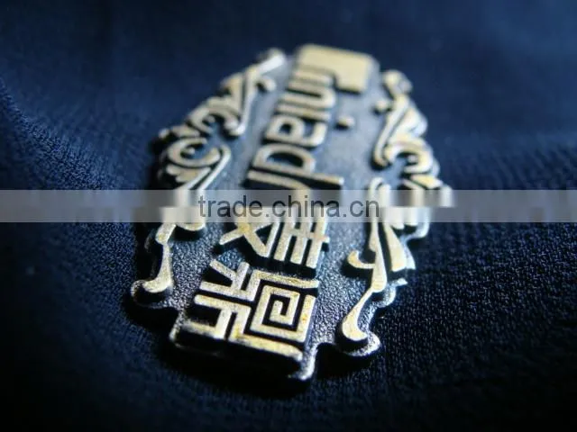 High quality custom metal logo labels