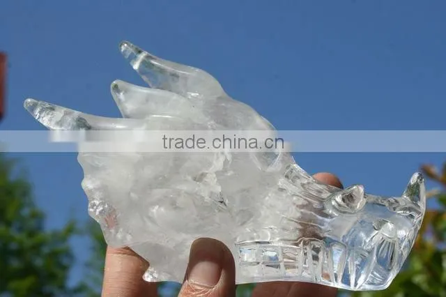 WONDERFUL Quartz Rock Crystal CARVED Dragon