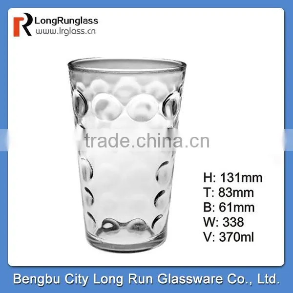 LongRun 15oz big capacity fancy water glass cup drinking beer glass