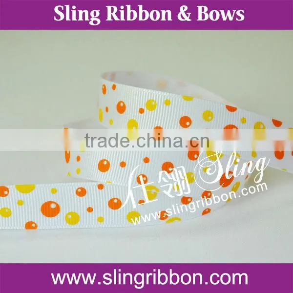 1.5 inch 38mm polka dot grosgrain ribbon