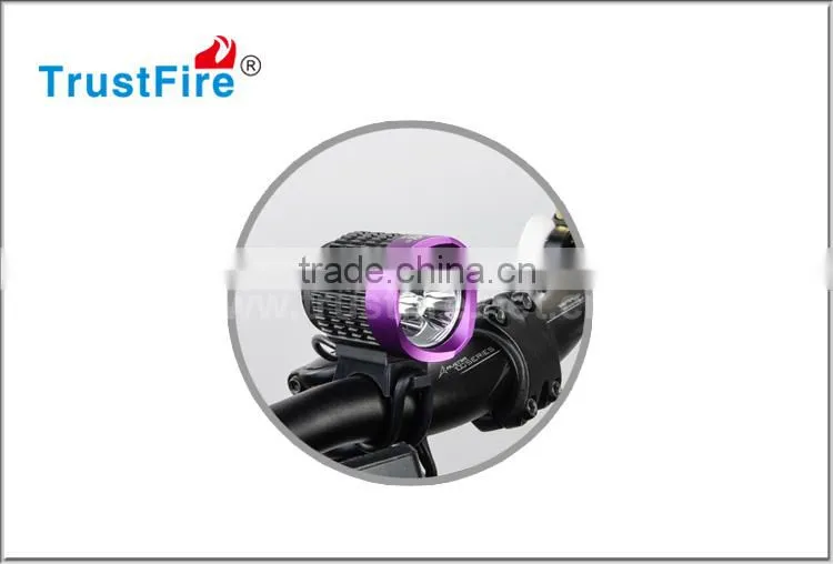 TR-D008 best bicycle led light 2000lumens CREE bicycle light TrustFire bike front light with rechargeable battery pack